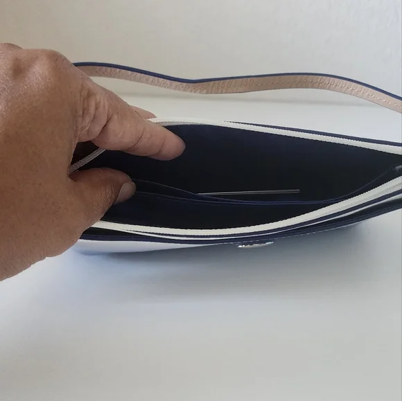 Coach new blue and white ombre wristlet - Picture 3 of 12